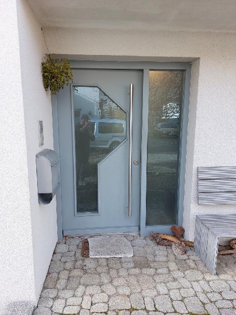 Haustüre Holz vorher, Süßen | Laible Bauelemente, Geislingen-Stötten